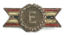 Antique 1940s WWII Civilian Workers Excellence In Production Award Pin Signed picture