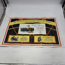 VTG 1938 RODERICK LEAN DISC HARROW ADVERTISING POSTER/BROCHURE MANSFIELD, OH picture