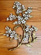 Vintage 1967 Dart Flowering Dogwood Branch Syroco Style Home Decor 7033 picture