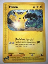 Pokemon TCG Pikachu Skyridge 84/144 COMMON English LP Vintage Yuka Morii picture
