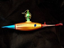 CHRISTOPHER RADKO EXTREMELY RARE MARTIAN HOLIDAY ROCKET SHIP  ITALIAN  NEW COND picture