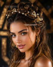 Regal Woman Art 8x10 Female Photo Print Pretty Model Portrait Photography 95516 picture