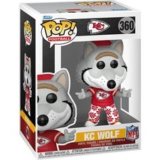 Funko Pop NFL Mascots Kansas City Chiefs KC WOLF Vinyl Figure #360 picture