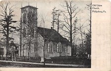 J29/ Philipsburg Pennsylvania Postcard c1910 Old Union Church Building 339 picture