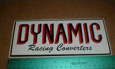 Dynamic racing Converters vtg old drag racing decal sticker speed shop rat rod picture