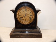 ANTIQUE ANSONIA CAST IRON MANTLE CLOCK picture