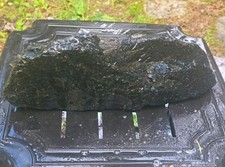 12 LB Natural Nephrite Jade Rough – Dark Green Black Jade Boulder 14