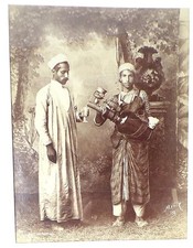 HIPPOLYTE ARNOUX -19TH C. ALBUMEN PHOTO - EGYPTIAN LEMONADE SELLER - FRAMED - VG picture