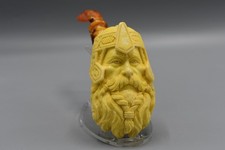 Ancient GIMLI Viking Pipe BY KENAN Block Meerschaum-NEW W CASE#161 picture