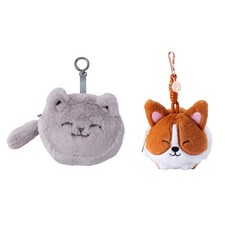 Starbucks Taiwan cherry blossom season 2026 coin purse- corgi/ gray cat picture