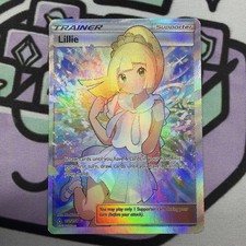 Pokémon Lillie Trainer 151/156 2018 TCG Ultra Prism Full Art LP/MP picture