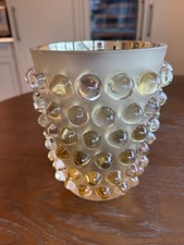 Lalique Mossi rare gold finish vase signed - seldom seen on secondary market picture
