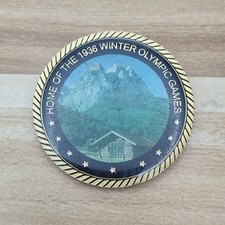 Garmisch Partenkirchen Bavaria Germany Home of the 1936 Winter Olympic GamesCoin picture