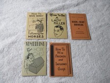 5 vintage 1940s Ephemera Novelty Humor Cardboard Cards Funny 4.5'' x 3'' rare picture