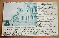 Singapore Collier Quay & Hong Kong Bank 1903 Postcard picture