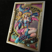 Yu-Gi-Oh Black Magician Girl Anime Metal Embossed 3D Region Center Card Toy picture