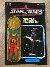Kenner Star Wars ROTJ B-Wing Pilot Vintage 1984 Action Figure w/ Coin picture