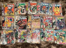 Large Lot of Vintage Marvel Comics The Uncanny X-Men (1980s-1990s) picture