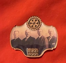*Rotary International FOUNDERS Paul Harris Gus Loehr Hiram Shorey Sy Schiele Pin picture