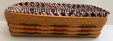 Vintage Longberger Bread Basket w/ Patriotic Liner and Protector, 1993 picture