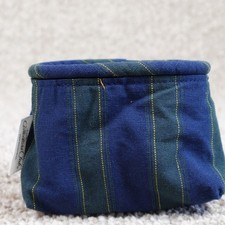 Longaberger 2003 Collectors Club Renewal Basket Liner Blue Green Plaid Stripe picture