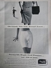 1962 Women's Perma-lift Magic Oval Pantie Girdle vintage Fashion Ad picture