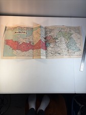Original WWII Fold-Out Campaign Map Third U.S. Army (G-3 Historical Subsection) picture