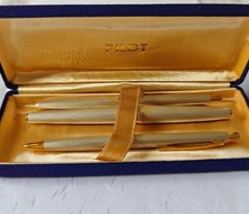 ILOT Pilot Fountain Pen Ballpoint Mechanical Pencil Set of 3 14k picture