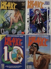 Heavy Metal Magazine 1987 Complete Year Set Winter Spring Summer Fall 10th Anniv picture