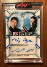 2026 Pop Century NICOLAS CAGE JOHN TRAVOLTA (Face/Off) Blue Pearl SSP 1/1 AUTO picture