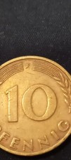 Bundesrepublic Deutschland 10 Pfennig 1950 F Coin, Rare picture