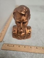 vintage coin bank, Abraham Lincoln, arcadian copper mine, ripley Michigan picture