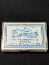 Vintage Playing Cards Farmers Cooperative John Gales Livermore Iowa picture