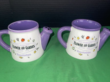 2 pck Disney 2020 Epcot Flower & Garden Festival Figment Watering Can Mugs picture