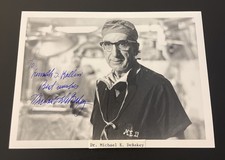 DR. MICHAEL E. DEBAKEY Famous Heart Surgeon: Hand Signed OriginalPhoto 5 x7”/KSK picture