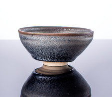 Superb Japanese Tenmoku Tea Bowl with Signed cloth, Yohen, Firewood, Boxed picture