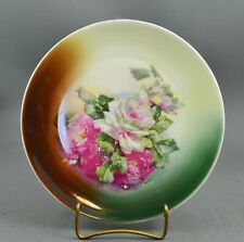 Z. S. & Co Bavaria Germany Pink Floral Porcelain Collector Plate picture