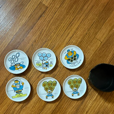 Vintage 1972 Munich Olympic Ceramic Small Plates- Set Of 6 “Read Description picture