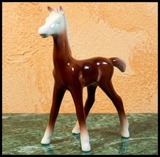 Vintage Beswick England Foal 1813 Brown Horse Figurine 5.5” Ceramic 1967-1982 picture