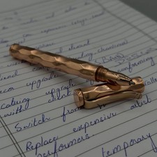 Luxury Handmade Damascus Steel Ballpoint pen, Damascus Pen With Wooden Box picture