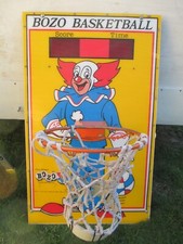 Vintage 1990 BOZO the Clown BASKETBALL ARCADE CARNIVAL MIDWAY GAME Larry Harmon picture