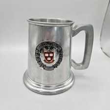 Vintage English Pewter Loren Murchison See Through Bottom Mug Harvard University picture