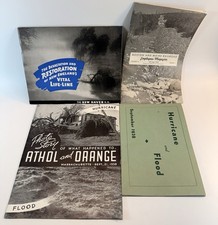 1938 New England Hurricane Flood Railroad Booklet Lot B&M New Haven MA picture