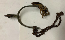 Antique August Buermann Cowboy Western Single Spur Stamped Star with Chain  picture
