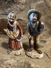 Napcoware D'Arte Porcelain Figure — Old Man And Woman — picture