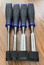 Vintage Marple's 4 Pc Bevel Edge Paring Chisel Set Made in England picture