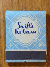 Vintage Swift’s Ice Cream Matchbook - NASHVILLE, TN - Front Strike - Unstruck picture