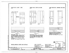 Photo:East Hampton NY Mulford House 1900s HABS Doors Details Floor Plan picture