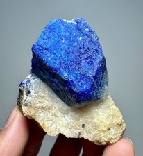 88 Grams Well Terminated Top Blue Lazurite Huge Crystal On Matrix @Afghanistan picture