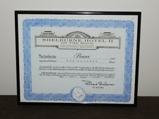 VINTAGE 1963 SHELBURNE HOTEL II ON THE MOON NICELY FRAMED SOUVENIR picture